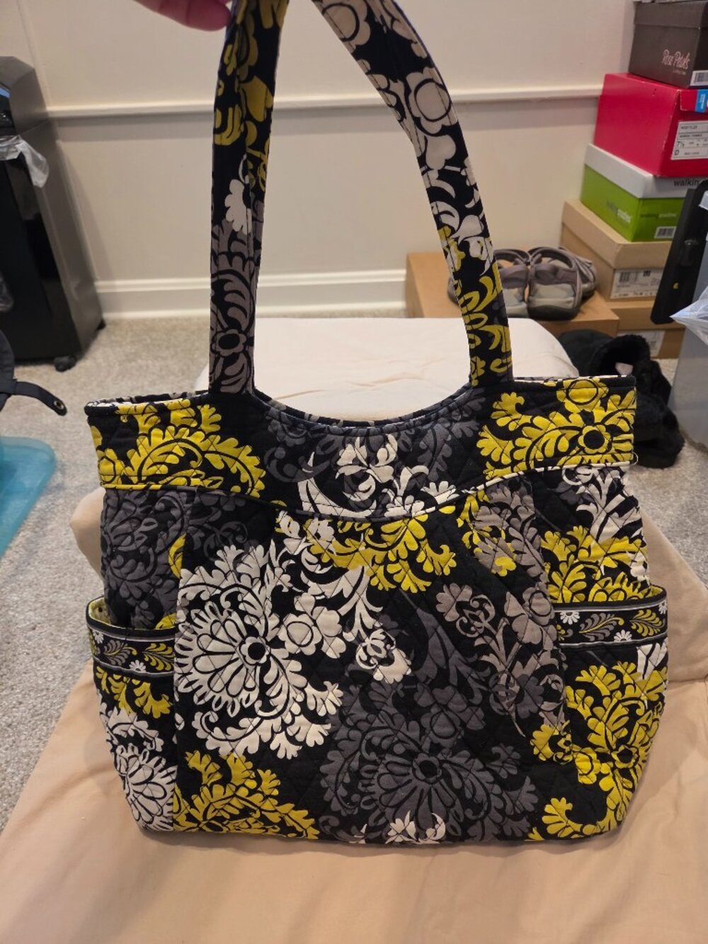 Vera Bradley Baroque Tote Bag With Side Pockets